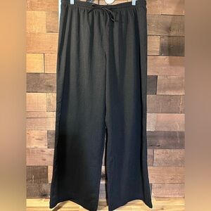 H&M Black Wide Leg Pants, NWT size L